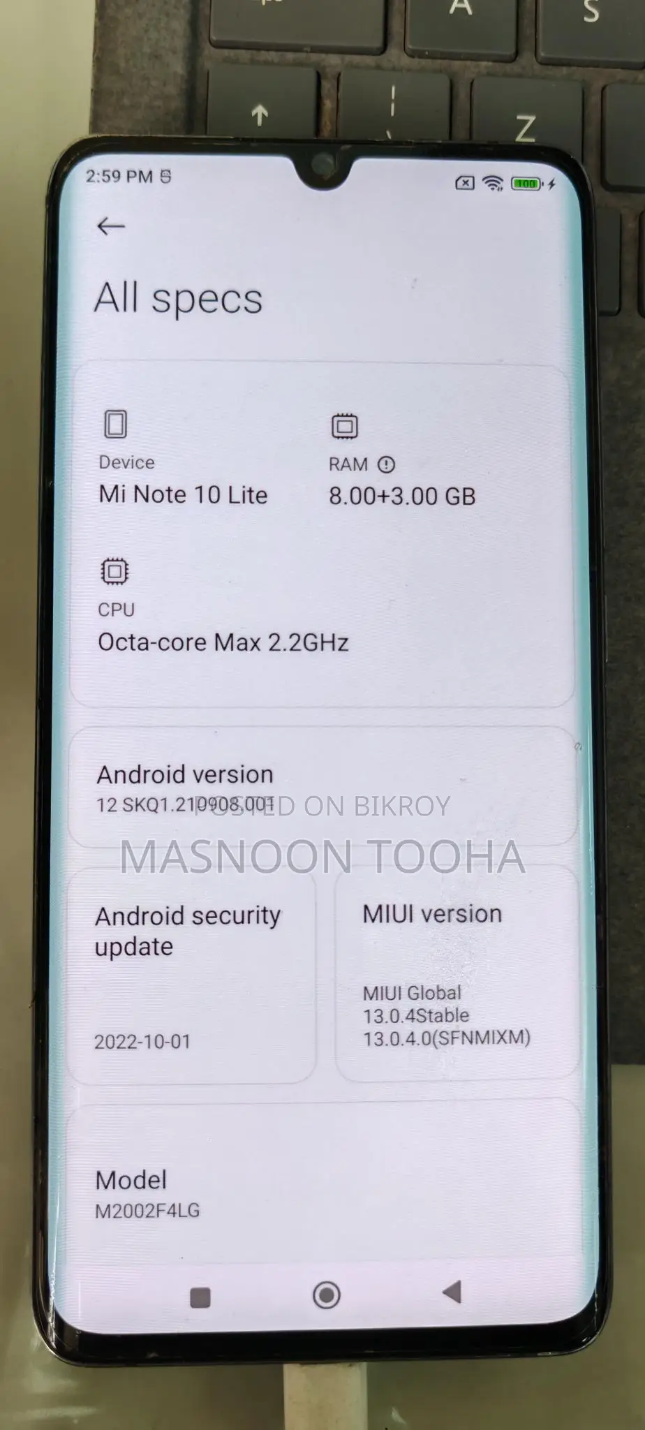 Xiaomi Mi Note 10 Lite Global (Used)
