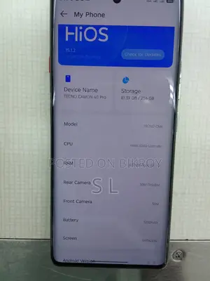 Tecno Camon 40 Pro অরজিনাল ফোন (Used)