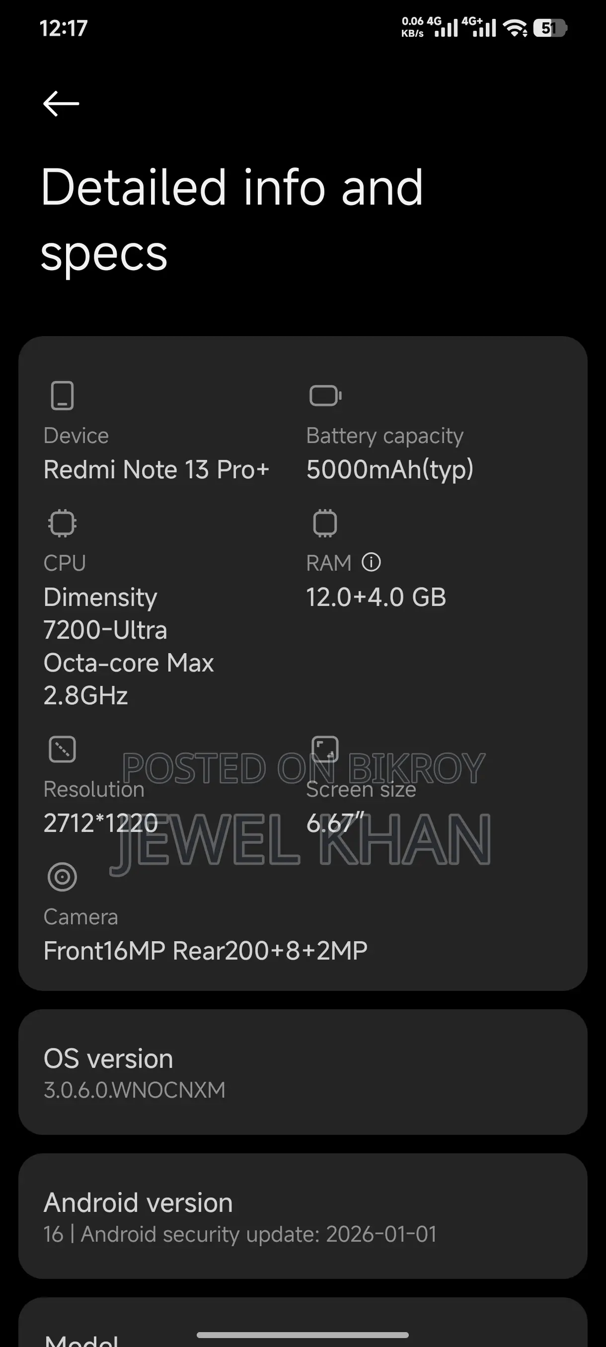 Xiaomi Redmi Note 13 Pro Plus (Used)