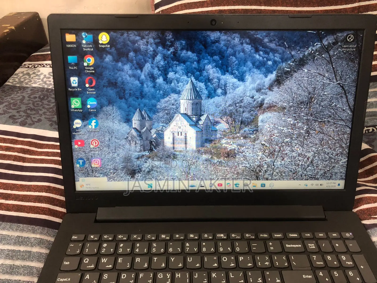 Lenovo Core i3 Laptop (8GB RAM, SSD) – Minor Scratch, Smooth Performance