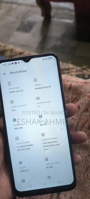 Realme Narzo 20 4/64 (Used)