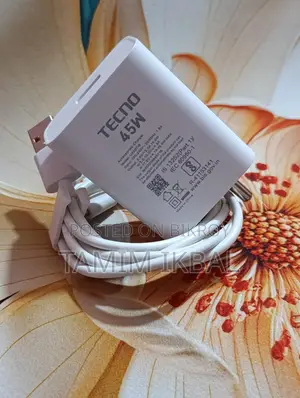 Tecno 45 Watt Orijinal Charger Indian Model