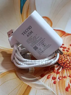 Tecno 45 Watt Orijinal Charger Indian Model