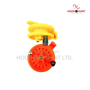 01 PCS Red or Yellow Mini Ice Fishing Reel 58mm Portable | Hook Hunt