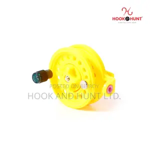 01 PCS Red or Yellow Mini Ice Fishing Reel 58mm Portable | Hook Hunt