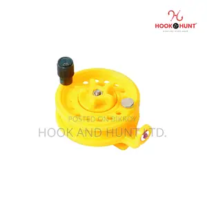 01 PCS Red or Yellow Mini Ice Fishing Reel 58mm Portable | Hook Hunt