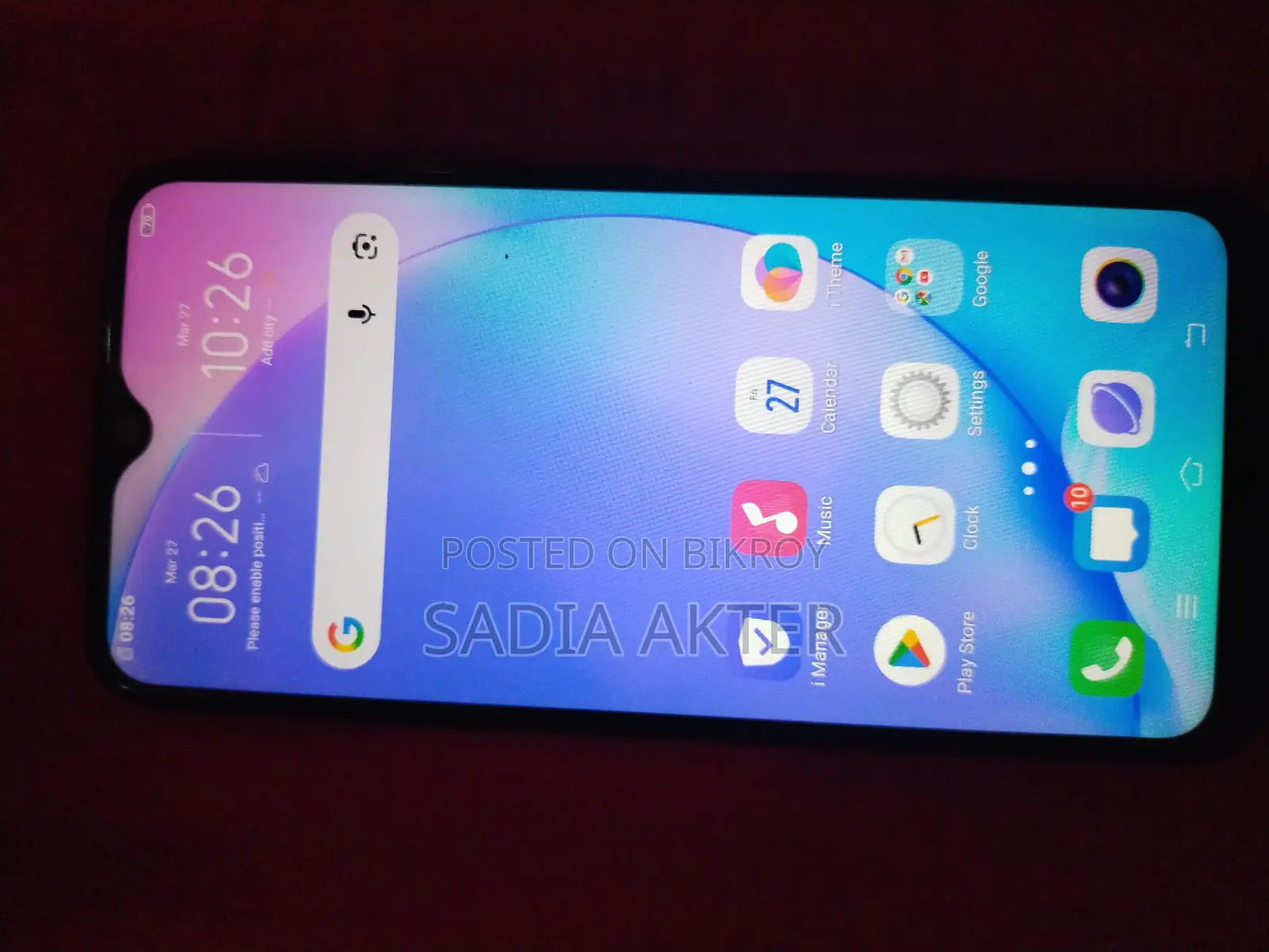 Vivo Y17 . (ব্যবহৃত)