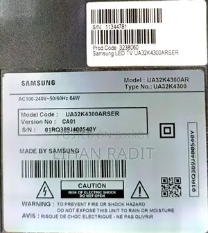 Samsung Smart Series 4, 32" TV (Almost New)