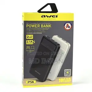 Awei P5K 10000mAh USB Fast Charging Power Bank