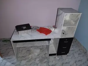 Computer Table 5-6 Feet By 2 Feet With Bookshelf