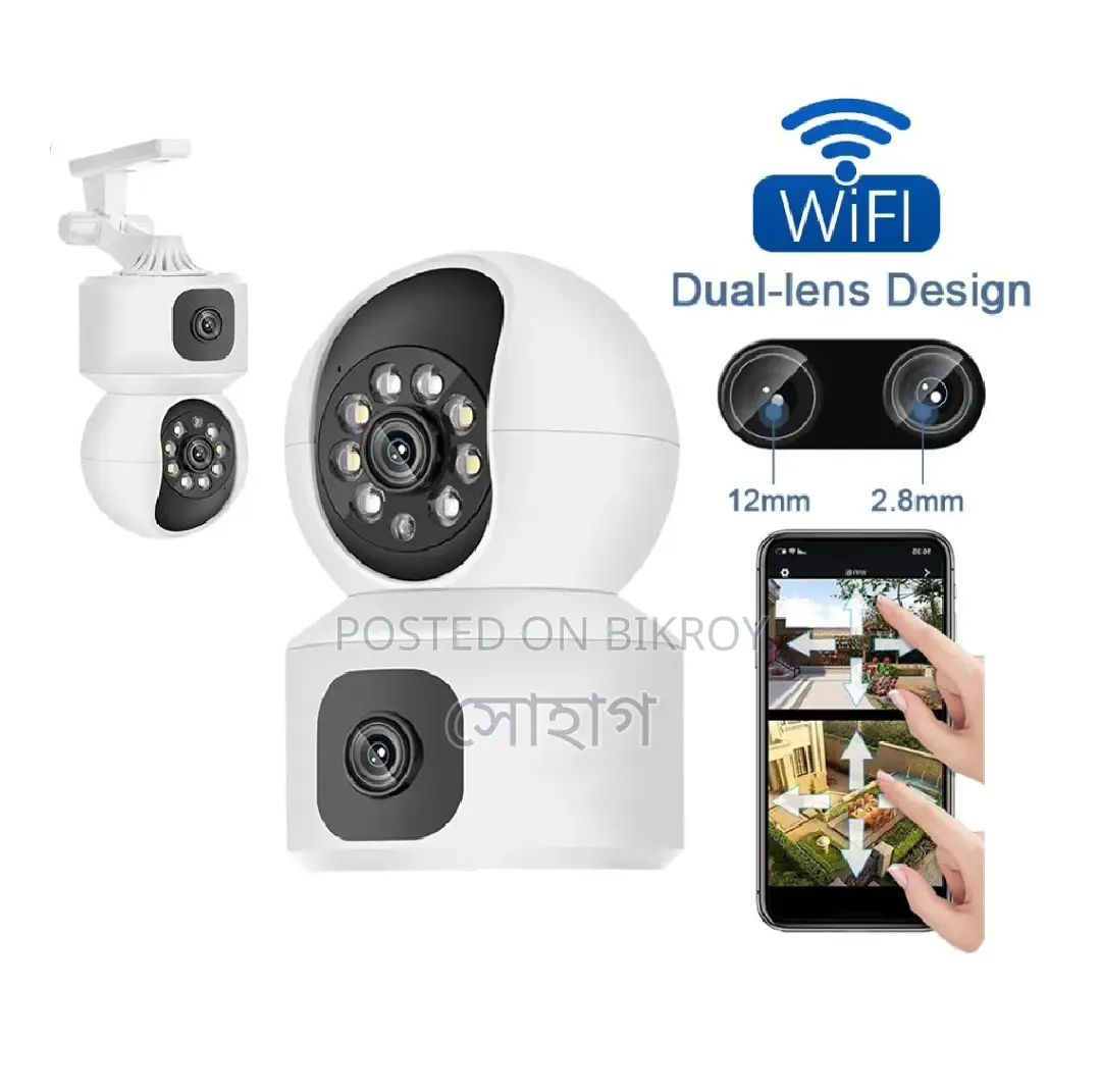 Dual Lens 360° Pan-Tilt WiFi Camera