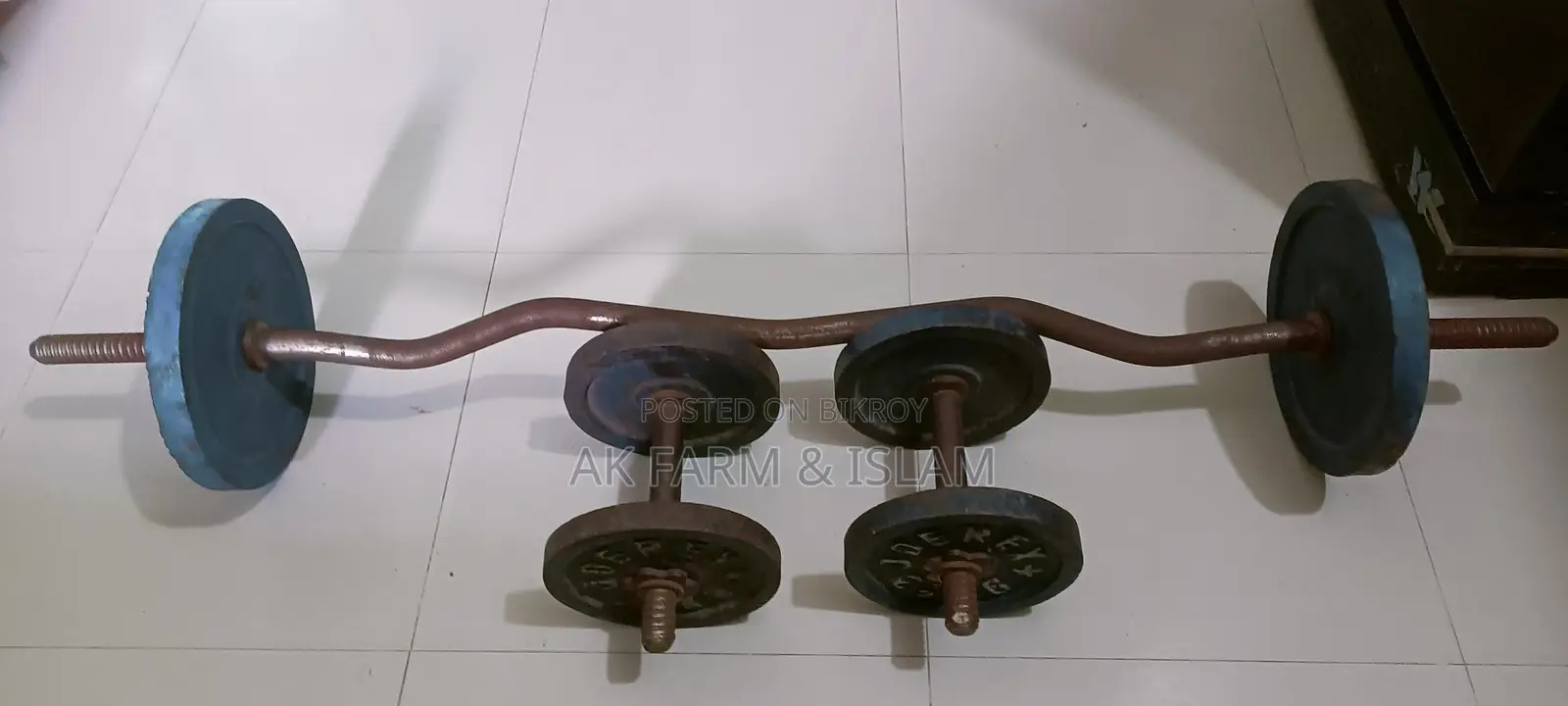ডাম্বেল এবং বাব্যেল সেট ৩০ কেজি