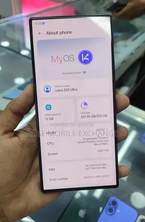 ZTE Nubia Z60 Ultra 12/256gb Exchange (Used)