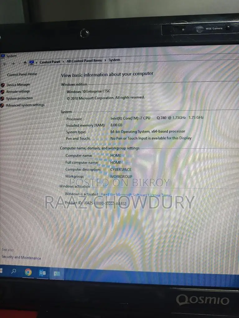 Toshiba Gaming Laptop Qosmio