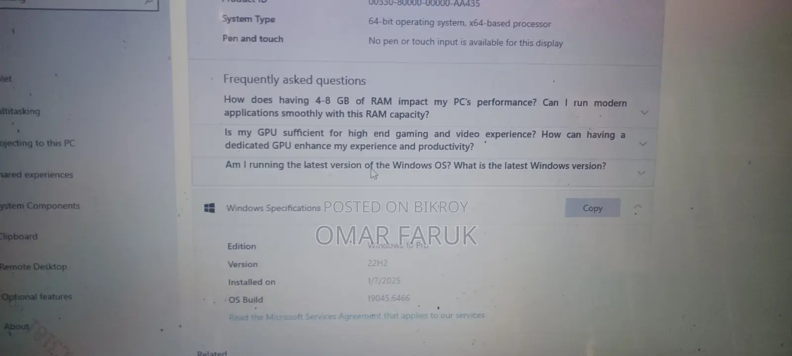 Hp Probook 450 G4 I5 7th Gen