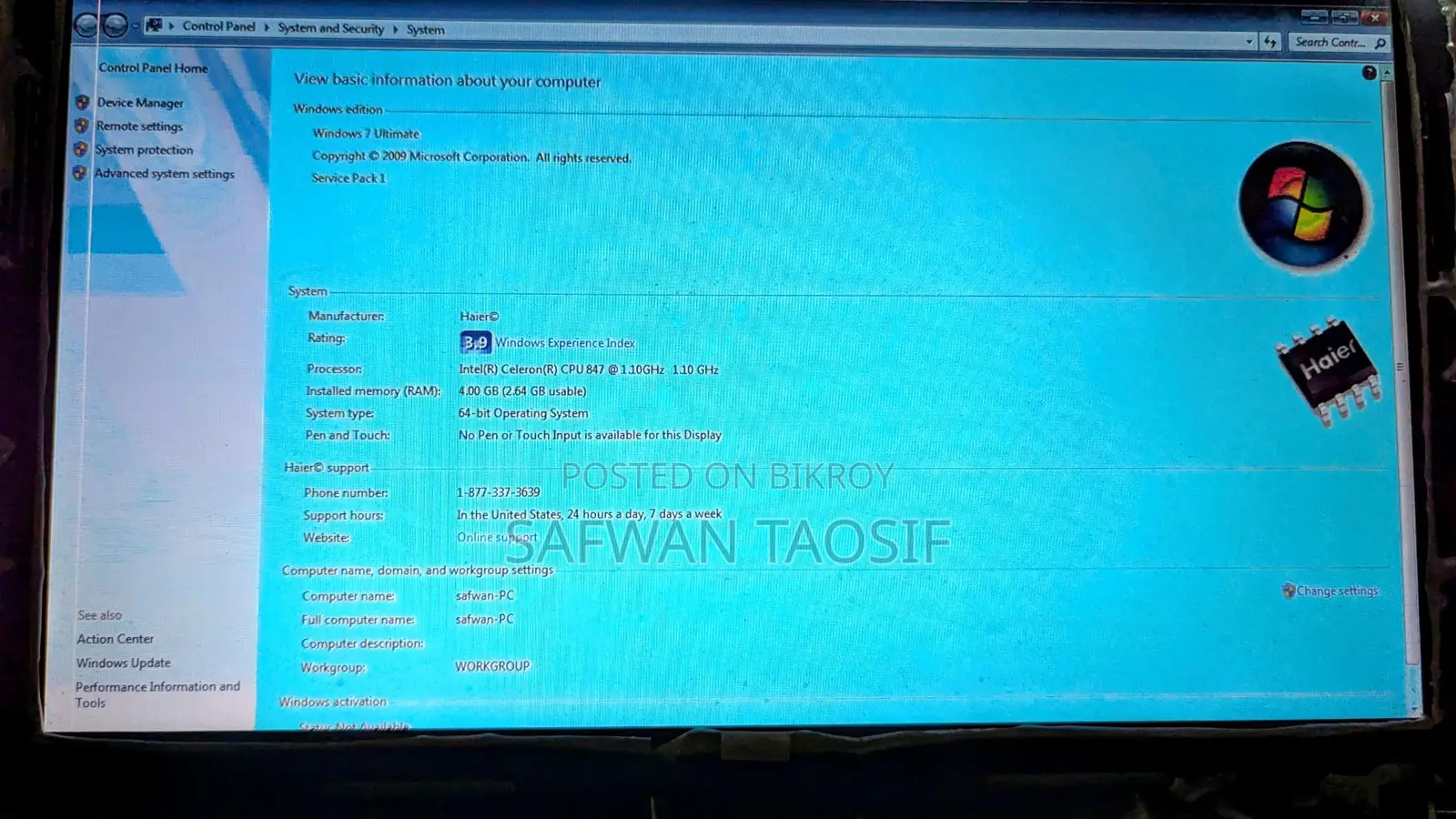 Haier Laptop