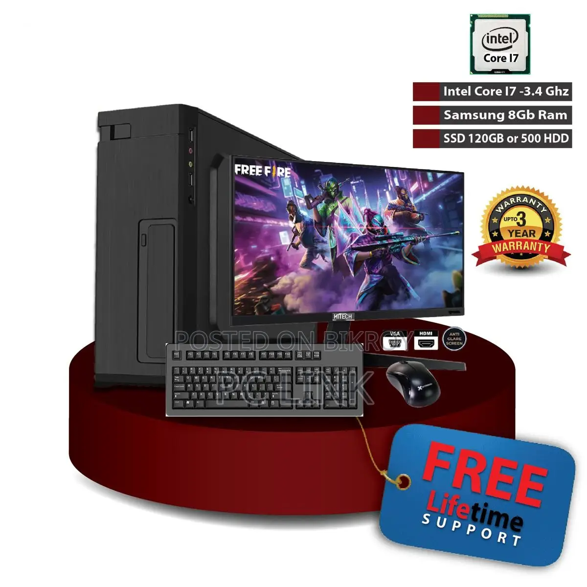 Amazing Offer: Core i7, 8GB RAM, 256GB SSD with 17" LED