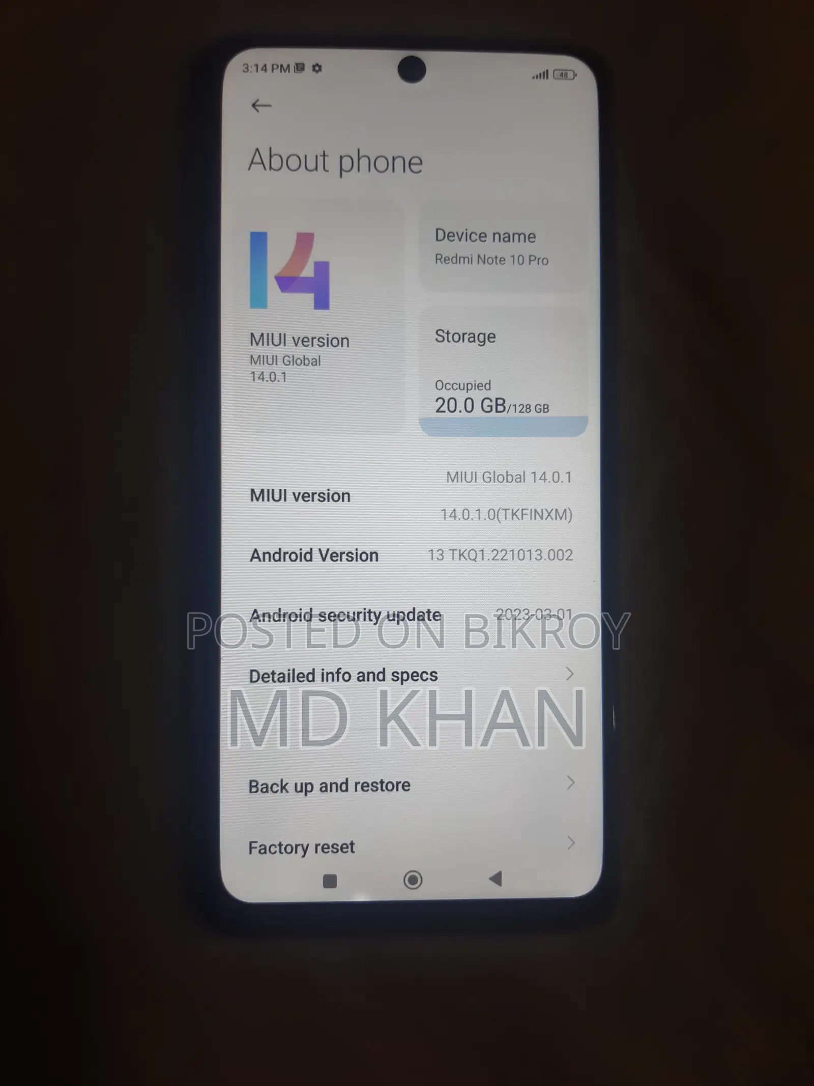Xiaomi Redmi Note 10 Pro 6/128 (Used)