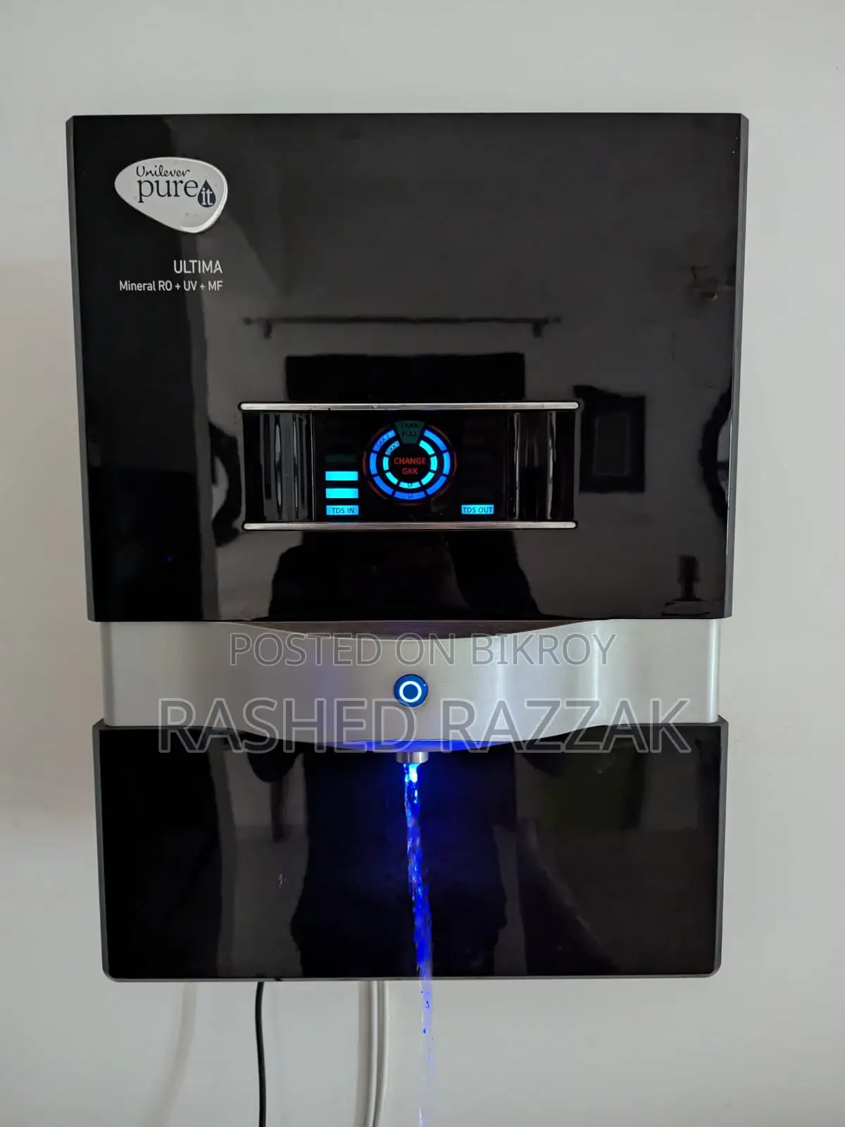 Unilever Ultima Ro + Uv Water Purifier Used