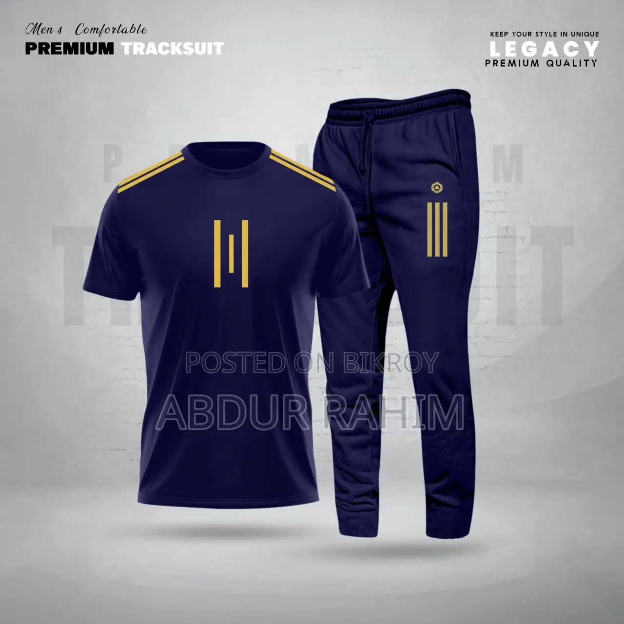 T-shirt with Trouser Full Track Suit (2pc set)