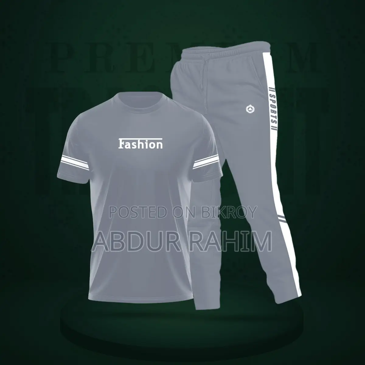 T-shirt with Trouser Full Track Suit (2pc set)