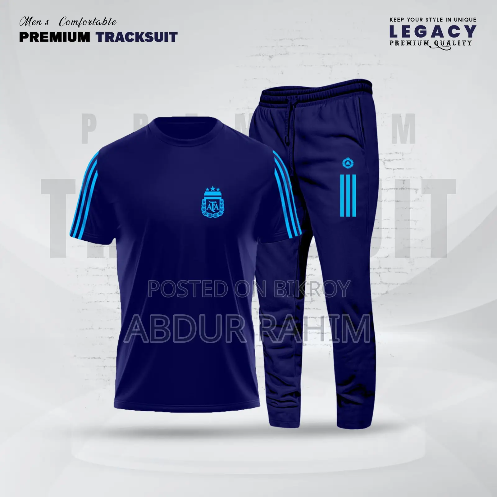 T-shirt with Trouser Full Track Suit (2pc set)