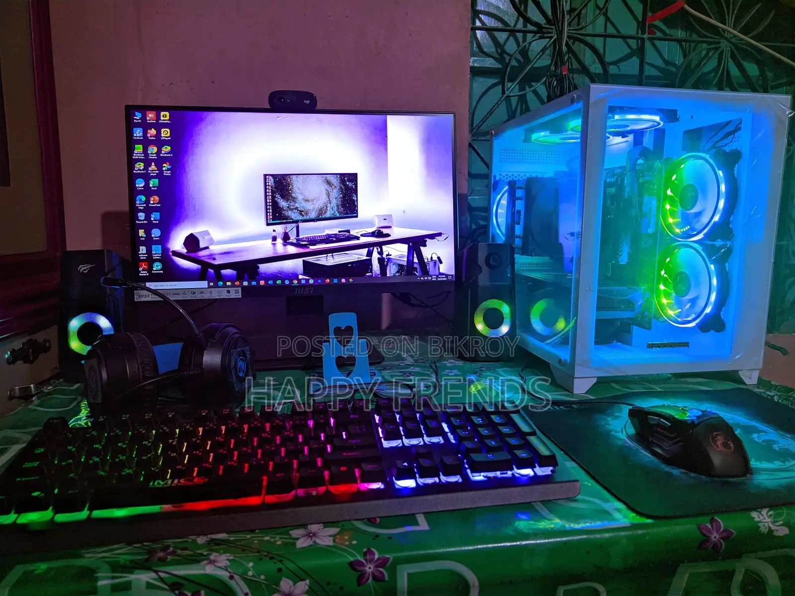 Desktop Computer MSI Gaming 24GE 2QE 4K 16GB Intel Core i7 HDD 500GB