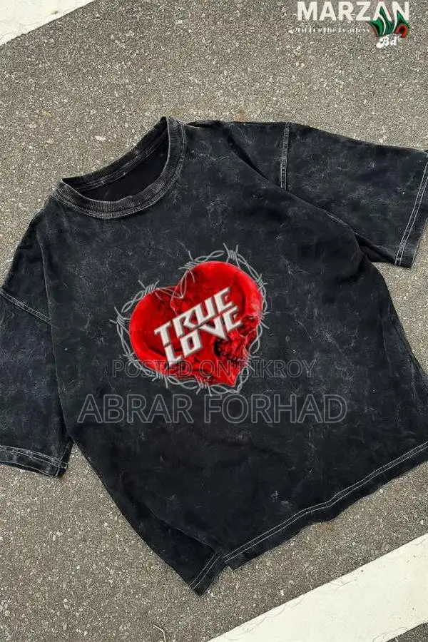 Premium Acid Wash Drop Shoulder
