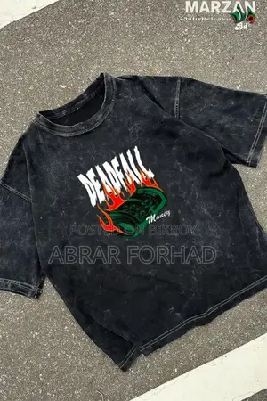 Premium Acid Wash Drop Shoulder