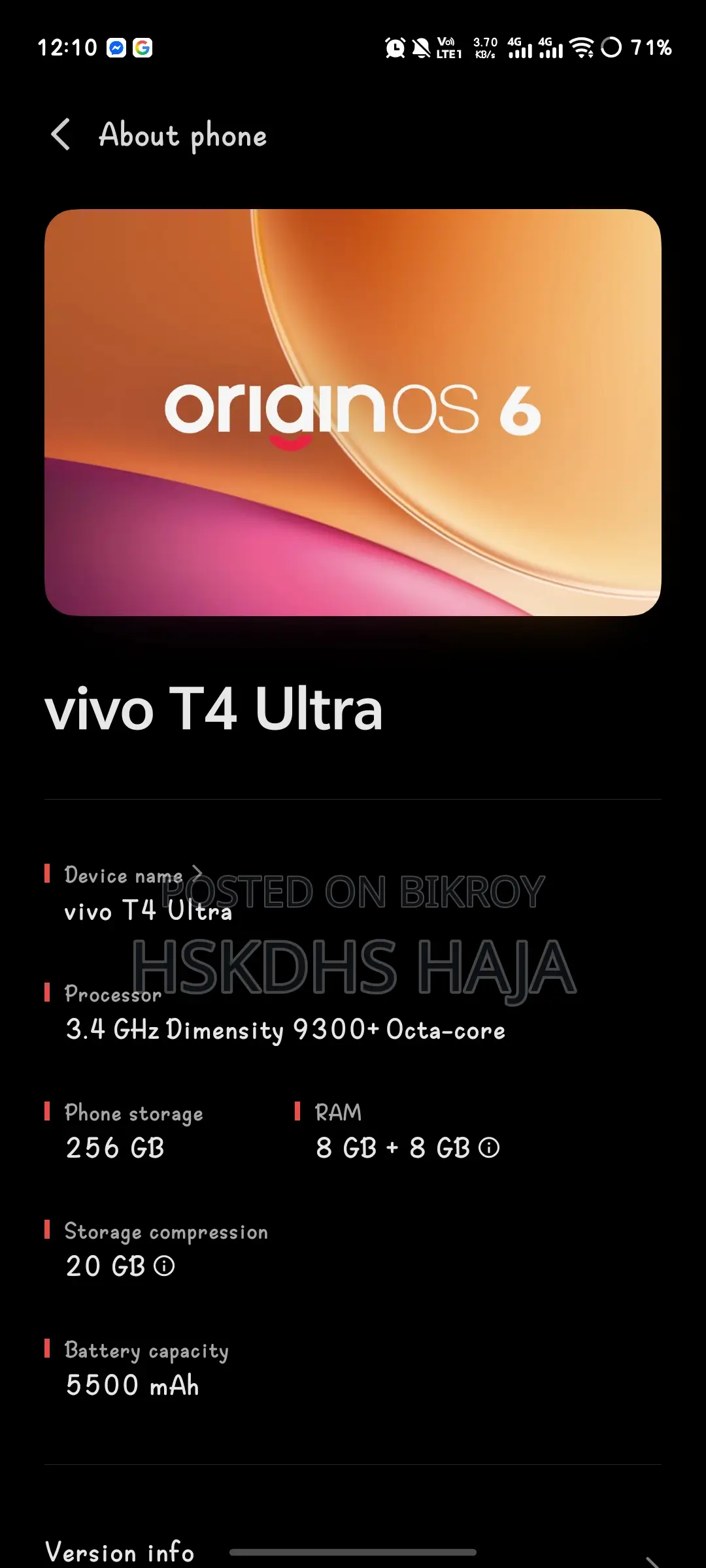 Vivo T4 ULTRA (Used)