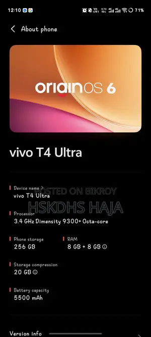 Vivo T4 ULTRA (Used)