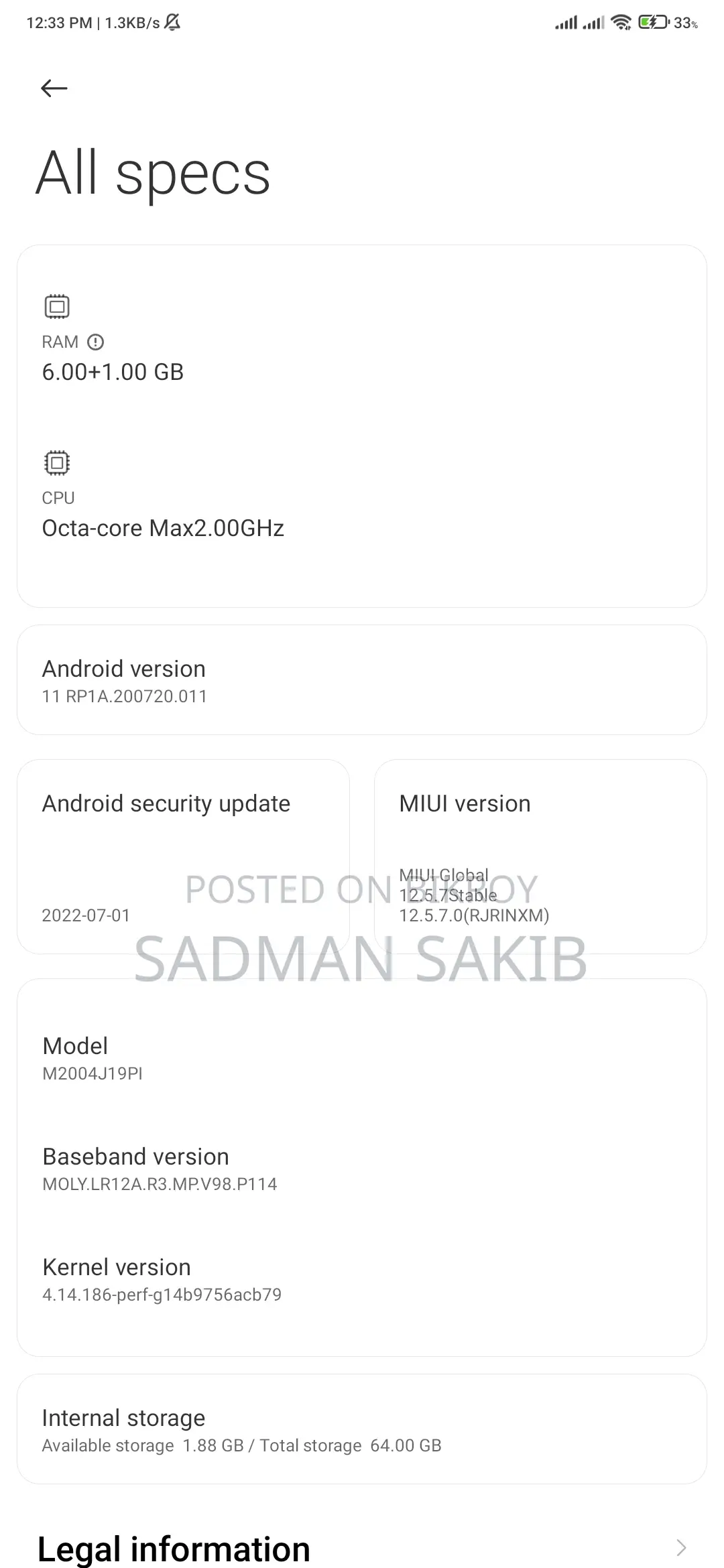 Xiaomi Poco M2 (Used)