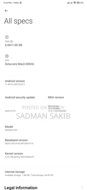 Xiaomi Poco M2 (Used)