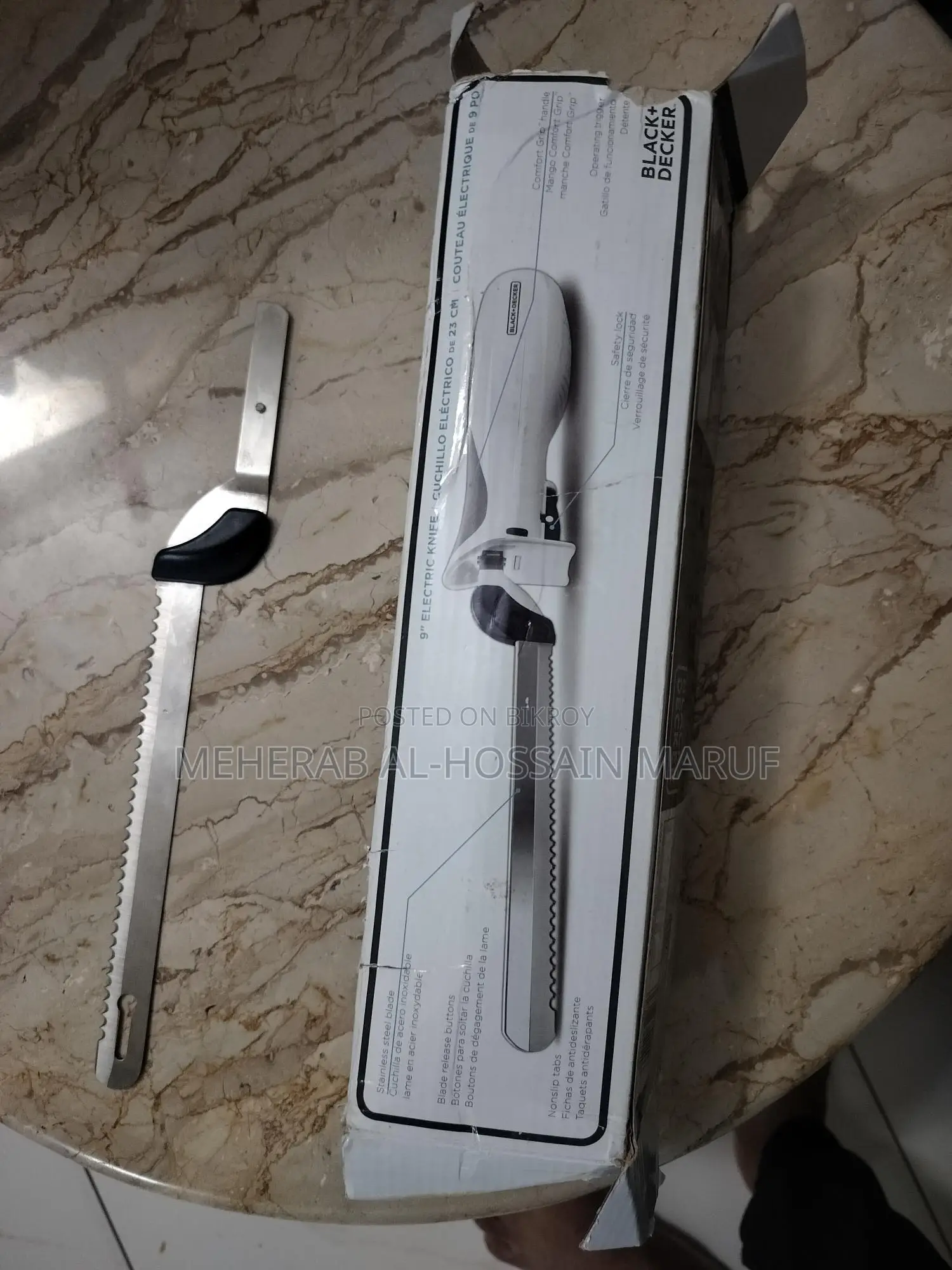 Black+decker 9-inch Electric Knife মডেল EK500W।