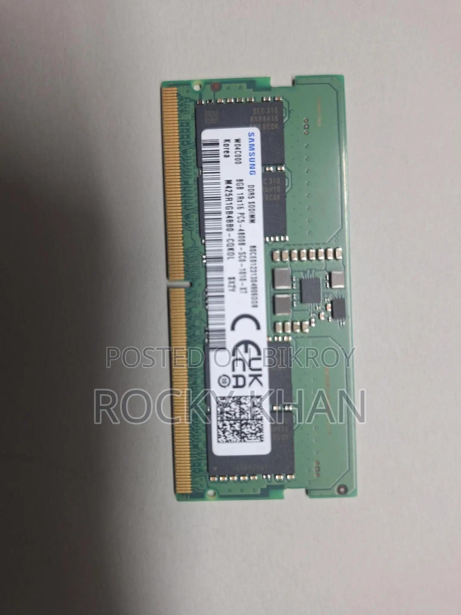 DDR5 8gb 4800mhz Laptop RAM