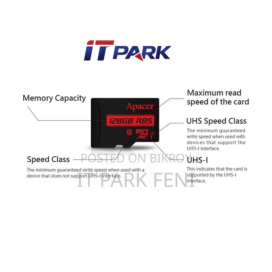 Apacer R85 128GB Micro SD Class-10 Memory Card