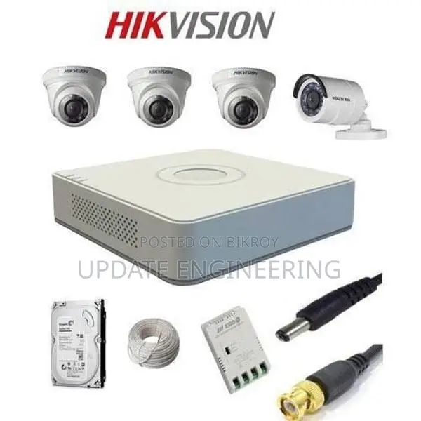 Hikvision CCTV Camera – 04 Pcs Packages