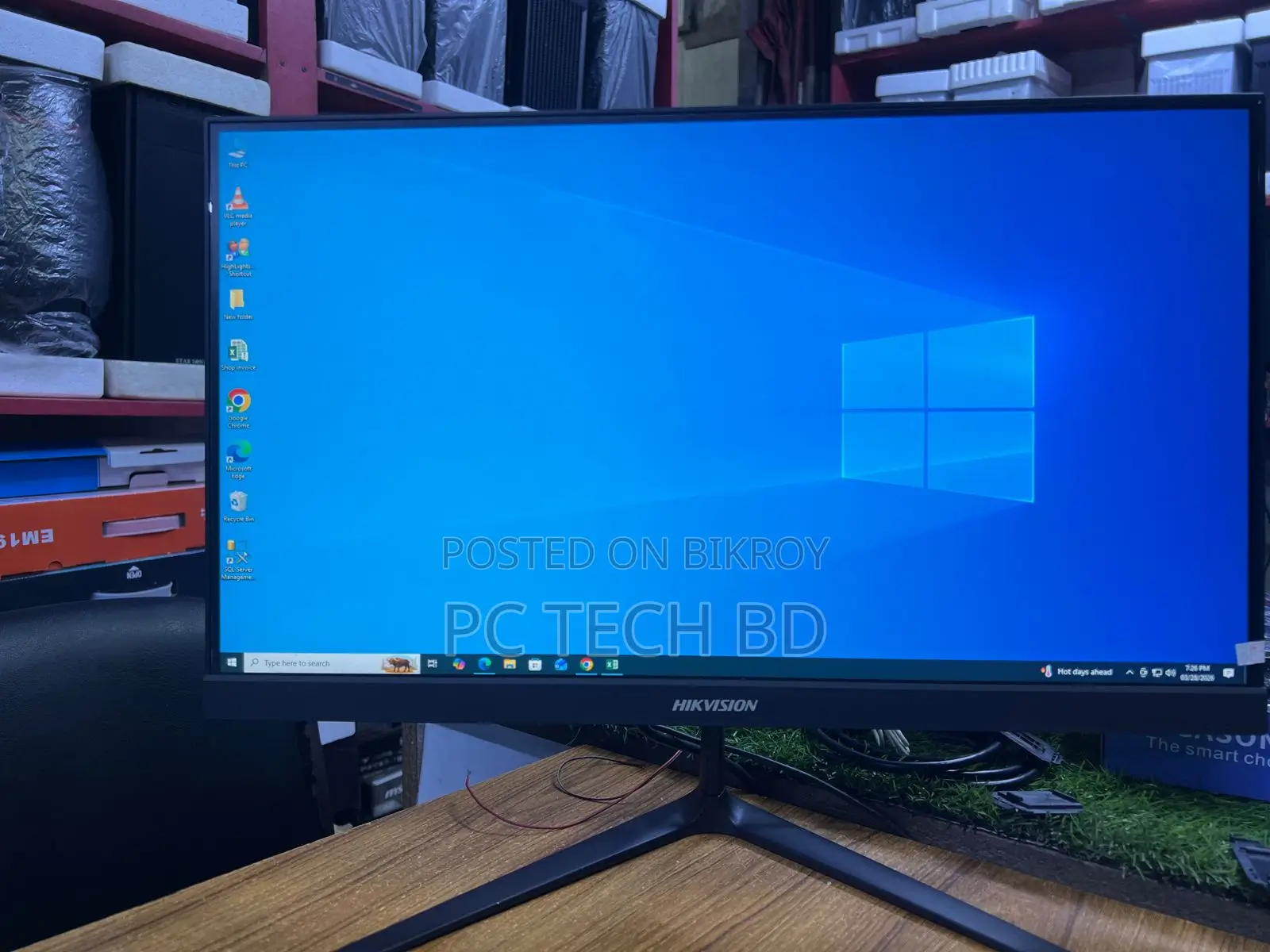 Borderless 22" LED Hikvision LED & 500GB 4GB Intel Core i3