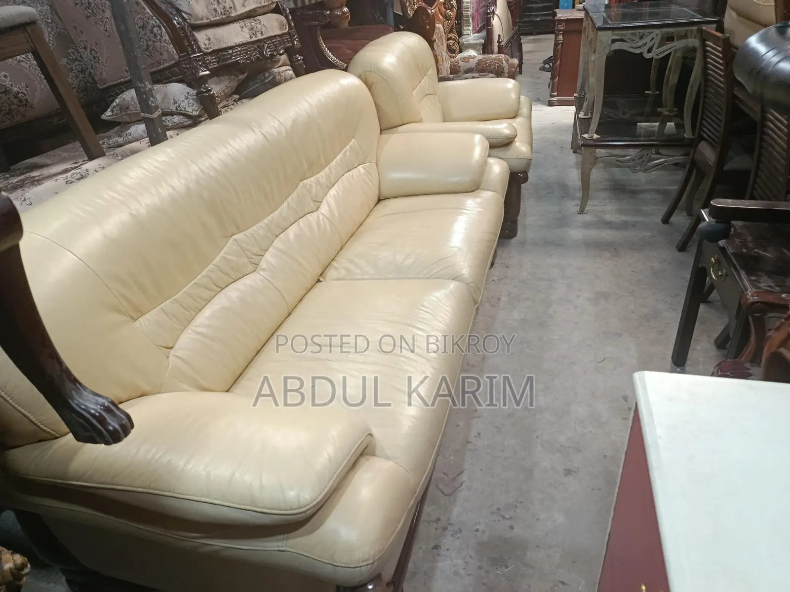 Imported Leather Sofa
