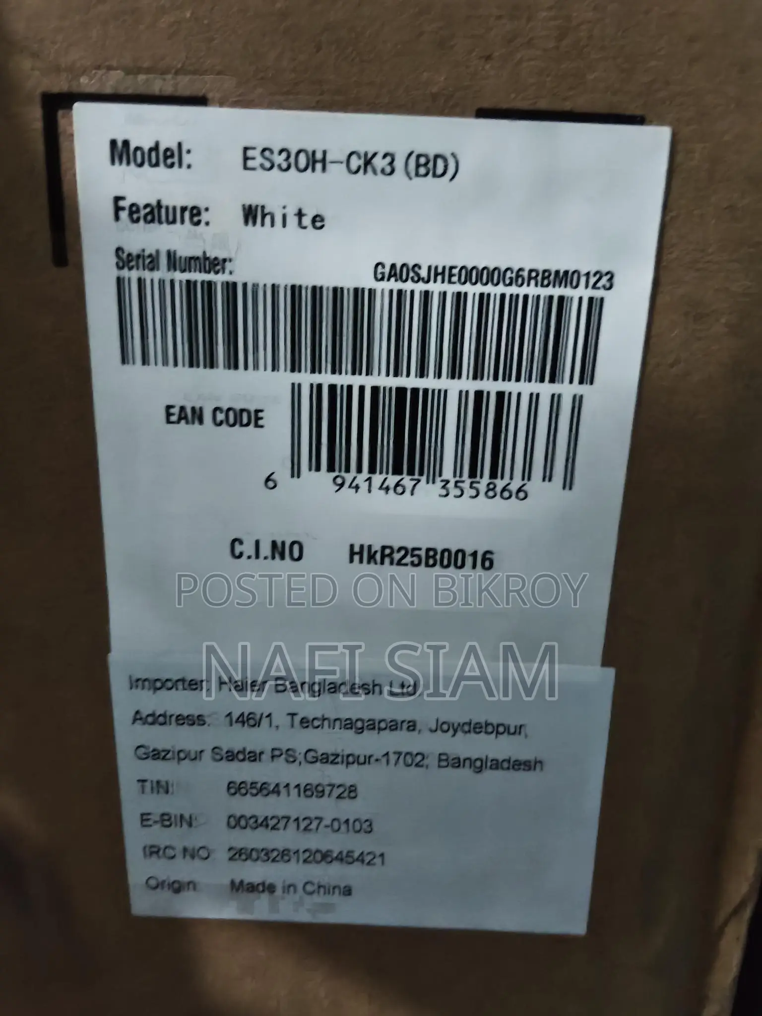 Brand New Haier 30l Inverter Geyser