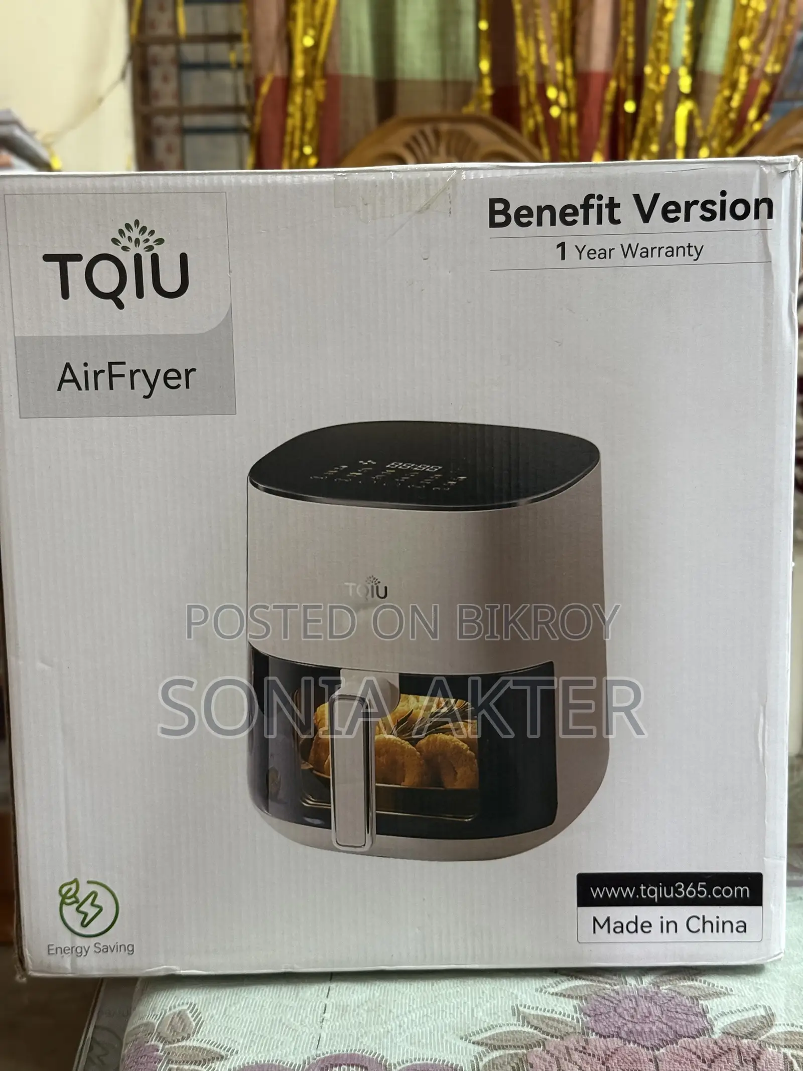 Tqiu Air Fryer – Almost New, খুব কম ব্যবহার করা