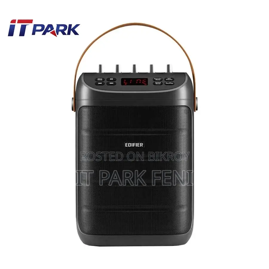 Edifier PK305 পোর্টেবল ব্লুটুথ গ্রে স্পিকার সাথে ওয়্যারলেস মাইক্রোফোন