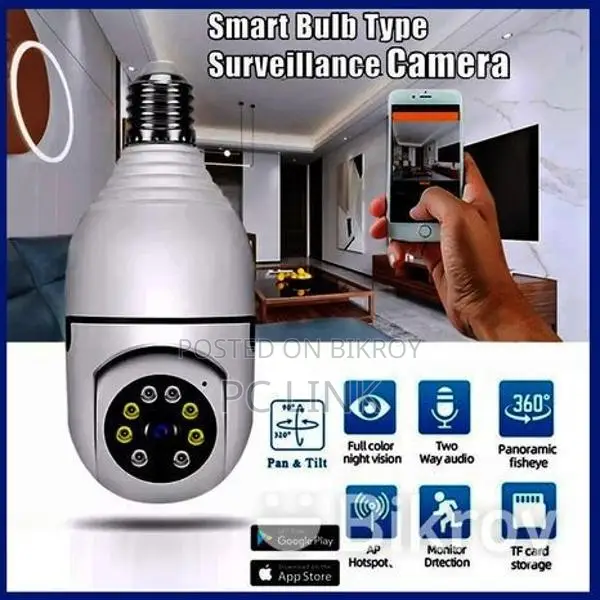 Hidden Wi-Fi Bulb Full HD Camera