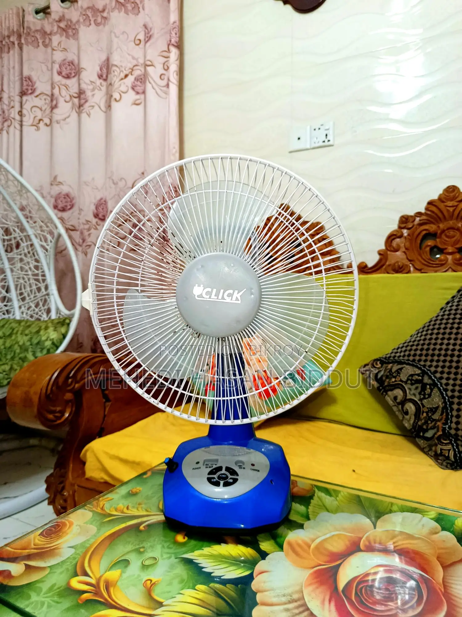 𝗥𝗙𝗟 𝗖𝗹𝗶𝗰𝗸 𝗥𝗲𝗰𝗵𝗮𝗿𝗴𝗲𝗮𝗯𝗹𝗲 Table Fan