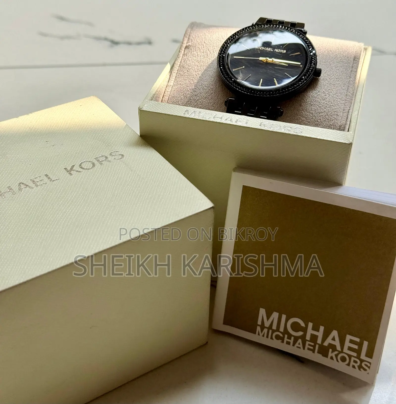 Michael Kors Darci Black Ion Plated Woman’s Limited Edition Watch.