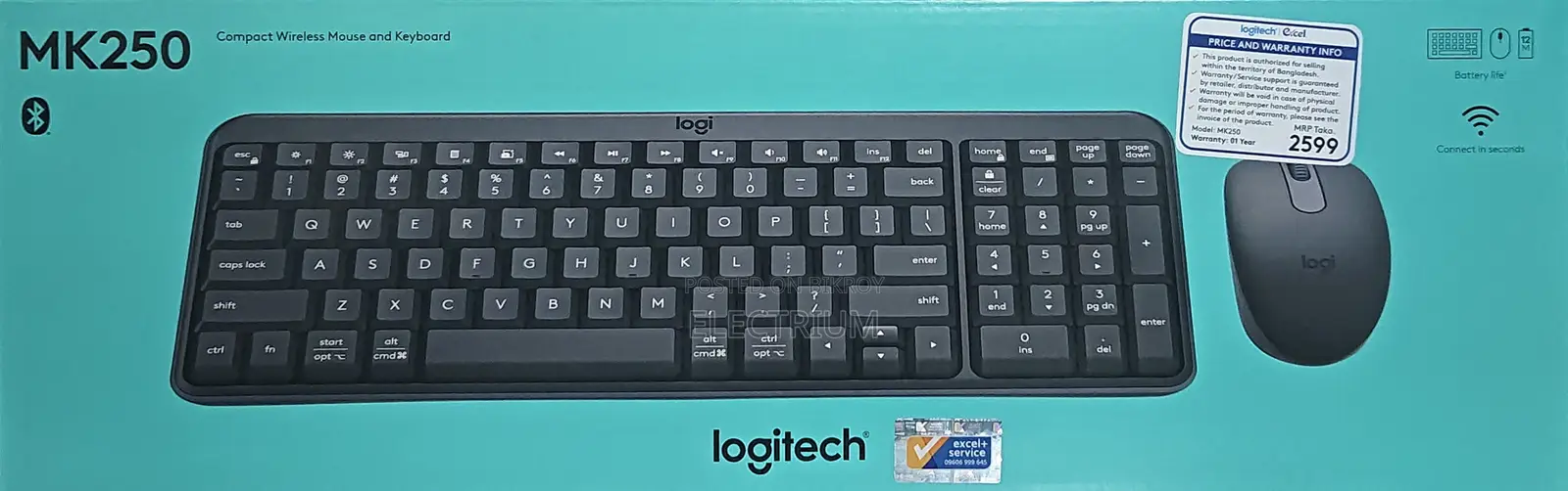 Logitech MK250 Wireless Keyboard Mouse Combo