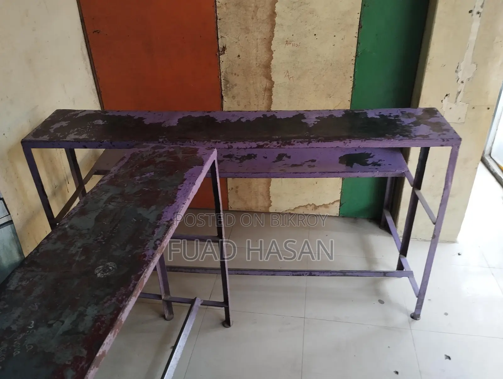 সম্পূর্ণ স্টিলের ভারি জোড়া বেঞ্চ বিক্রি হবে