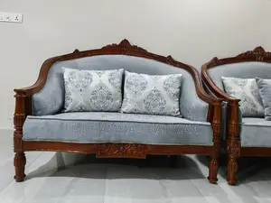 2+2+1 High-Quality New Mahogany Wood Sofa