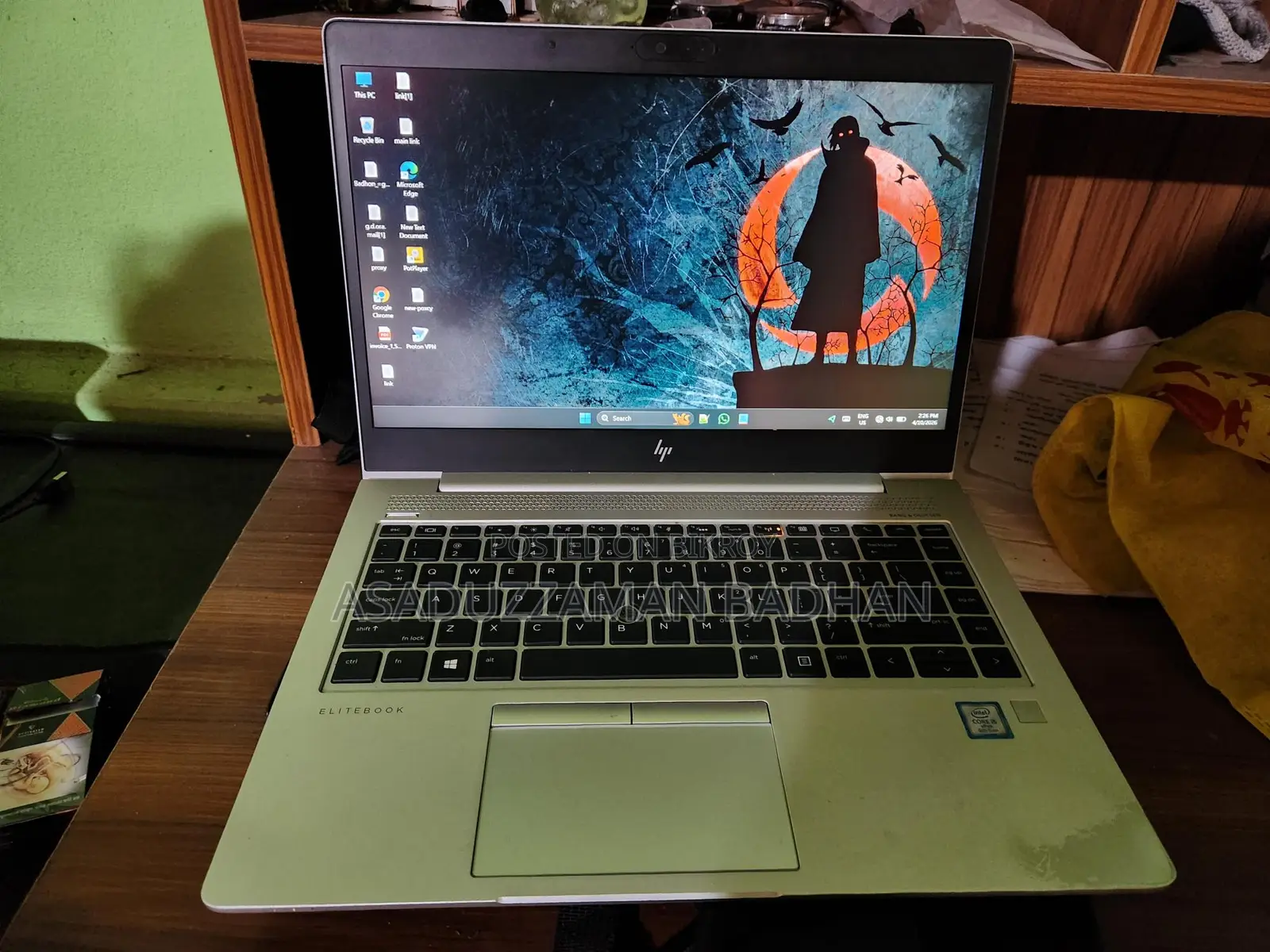 Laptop HP EliteBook 850 G5 8GB Intel Core I5 SSD 256GB