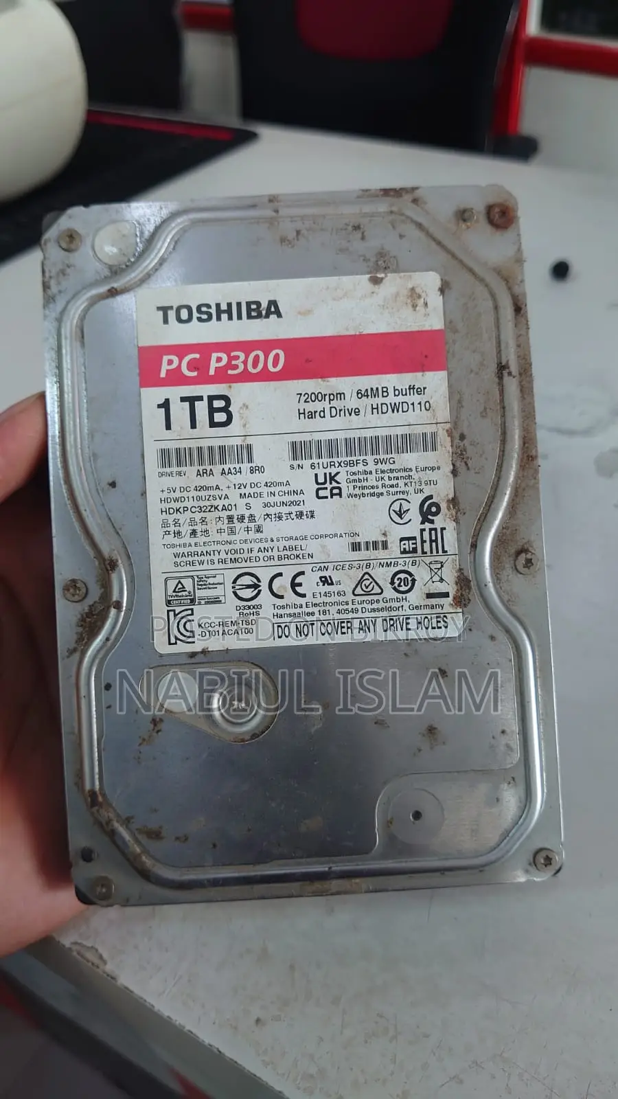Toshiba pc p300 1 TB hard drive